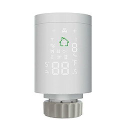 Justgreenbox Actionneur de radiateur intelligent Contrôleur de température de vanne thermostatique programmable Commande vocale via Alexa - T6112211957265