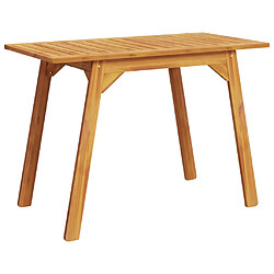 vidaXL Table à manger de jardin 110x56x75 cm bois massif d'acacia