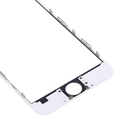 Wewoo Vitre blanc pour iPhone 6 Plus Lentille extérieure en verre avec cadre avant pièce détachée écran LCD et OCA Optically Clear Adhesive pas cher