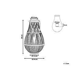 Beliani Lanterne blanche 56 cm TONGA