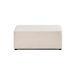 Bestmobilier Topaze - pouf - en tissu bouclette pas cher