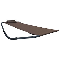 vidaXL Lit de jardin Marron 200x90 cm Acier