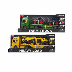 BigBuy Fun Jeu de Véhicules Farm Truck or Heavy Load 1:12 3 Pièces