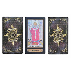 Avis Universal Le tarot est un nouveau jeu de société drôle avec des illustrations délicates et des boîtes colorées pour le plaisir des fêtes en famille et entre amis.(Le noir)