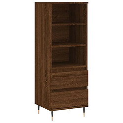 Maison Chic Buffet,Meuble de Rangement,commode pour salon,Cuisine Chêne marron 40x36x110 cm Bois d'ingénierie -MN30385