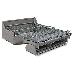 Inside 75 Canapé convertible GAIN DE PLACE EXPRESS 140cm matelas 14cm neo gris silex