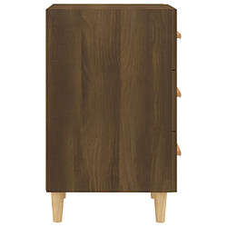 Acheter vidaXL Table de chevet chêne marron 40x40x66 cm bois d'ingénierie