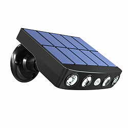 Justgreenbox Lampe de mur solaire extérieure ultra mince imperméable à l'eau Led lumineux lumineux cour jardin rue lampe d'éclairage d'escalier