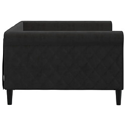 Acheter Maison Chic Lit de jour, Lit de repos pour Salon Chambre,Canapé-lit,Lit d'invité noir 100x200 cm velours -MN54523