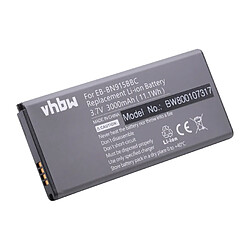 vhbw Li-Ion batterie 3000 mAh (3.8V) pour Smartphone Samsung Galaxy Note Edge, Note Edge 4G comme EB-BN915BBC, EB-BN915BBE, EB-BN915BBK. 