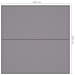 vidaXL Bâche d'extérieur 3x2,85 m Gris pas cher