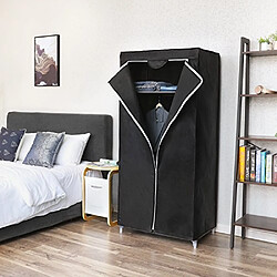 Avis SONGMICS Pliable Armoire de Rangement Penderie non tissu 75 x 45 x 160 cm Noir RYG83H