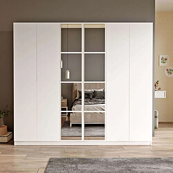 Hanah Home Armoire en aggloméré Charlotte 6 portes.