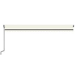 Avis vidaXL Auvent rétractable automatique 600x350 cm Crème