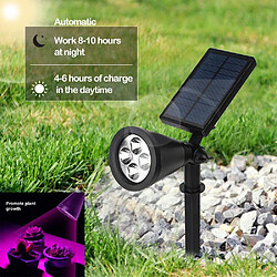 Avis BESTA Lampe Solaire pour Plantes LED Lampe de Croissance pour Plantes, avec 4 LED Lampe Solaire Réglable Flexible à 90 Degrés