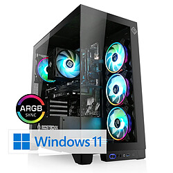 CSL-Computer Gaming PC M10640H PC Gaming CSL M10640H, Intel Core i5-14500 (6x 2600 MHz), GeForce RTX 4060, 16 Go DDR5 RAM, M.2 SSD 1000 Go, Windows 11 Famille