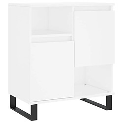 Maison Chic Ensemble de 3 Buffets,commode,console pour rangement Blanc Bois d'ingénierie -MN57001 pas cher