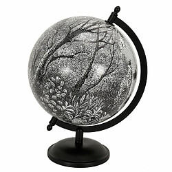 Paris Prix Globe Terrestre Black Forest 31cm Noir & Blanc