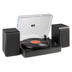 Autrement RP330 Platine Vinyle Haut-Parleurs 50 W Bluetooth 3 Vitesses de Disque Conception Elégante Noir