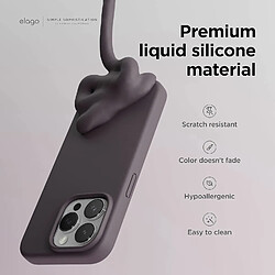 Riffi Coque arrière souple en silicone Riff Slim & Soft pour Apple iPhone 15 Pro Violet