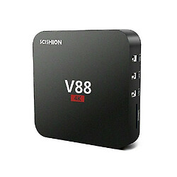 Universal V88 Smart TV Décodeur Android 4K Quad Core 2G 16G WIFI Lecteur multimédia TV Box Home Cinéma (plug-in américain) 