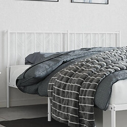 Maison Chic Tête de lit moderne pour chambre - Décoration de lit métal blanc 160 cm -MN27609