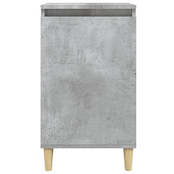 Acheter vidaXL Tables de chevet 2 pcs gris béton 40x35x70 cm bois d'ingénierie