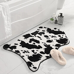 LUUCOZK Tapis de bain antidérapants absorbants à séchage rapide pour salle de bain - Noir-60 x 90cm