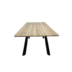 Acheter Table extensible Romimex Marron Métal Bois MDF 90 x 76 x 90 cm