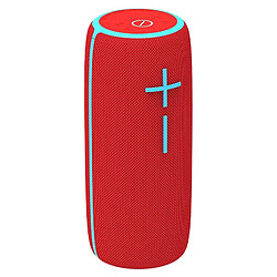 Yonis Enceinte Bluetooth Portable Étanche Support Appel Mains-Libres FM Auxiliaire Enceinte Bluetooth Étanche Portable Avec Appels Mains-Libres Et Radio FM Rouge YONIS