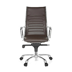 Fauteuil de direction PARIBA III simili-cuir marron hjh OFFICE 