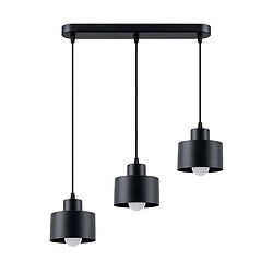 Sollux Lighting Lampe suspendue SAVAR 3 noir