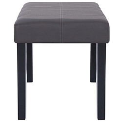 Avis vidaXL 281309 Bench 106 cm Grey Faux Leather