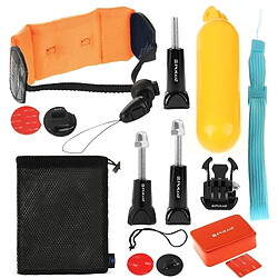 Wewoo Kit d'accessoire pour 14 en 1 Gopro HERO6 / 5/5 Session / 4 Session / 4/3 + / 3/2/1, Xiaomi et autres caméras d'action Accessoires Combo Bobber Hand Grip + Éponge Flottante + Boucle à Déclenchement Rapide + Support de Surf Board + Dragonne + Sangle de Séc 