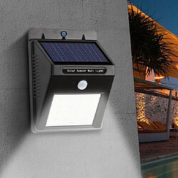 Shop Story SHOP-STORY - SOLARNA : Applique Murale Lampe LED Sans Fil avec Panneau Solaire et Capteur de Mouvement 120° Portée 3 Mètres