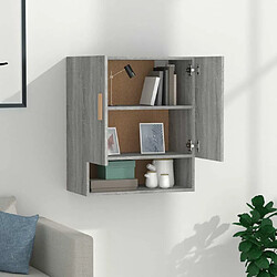 Avis Maison Chic Armoire murale,Meuble de Rangement pour salon,cuisine Sonoma gris 60x31x70 cm Bois d'ingénierie -MN56121