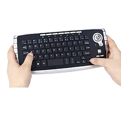 Universal Mini-clavier sans fil 2.4G avec trackball clavier pour téléviseur intelligent fonction multimédia trackball air souris | clavier