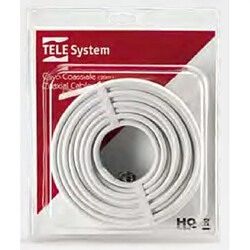 Telesystem TELE System 58040006 câble coaxial F 20 m Blanc