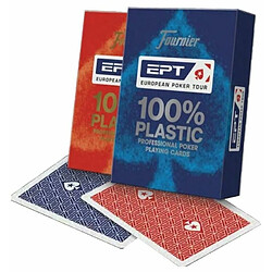 Fournier EPT European Poker Tour Plastic Professional Poker Playing Cards New (Blue Or Red) 