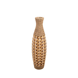 Vase de sol Alexandra House Living Marron PVC Fibre naturelle 24 x 80 x 24 cm