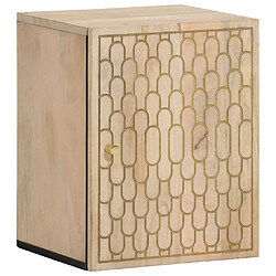 vidaXL Armoire de salle de bain murale 38x33x48cm bois massif manguier