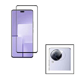 PHONECARE Kit Film Caméra Arrière + Verre Trempé 5D Full Cover pour Xiaomi Civi 3 - Transparent / Noir