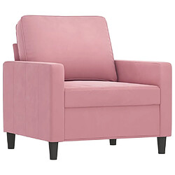 Maison Chic Fauteuil Relax pour salon | Fauteuil Rose 60 cm Velours -GKD37442