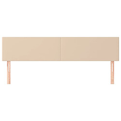 Avis Maison Chic Lot de 2 Têtes de lit design pour chambre - Décoration de lit Cappuccino 80x5x78/88 cm Similicuir -MN49810