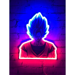 BigBen Lampe Néon Murale Goku Super Saiyan 30cm Multicolore