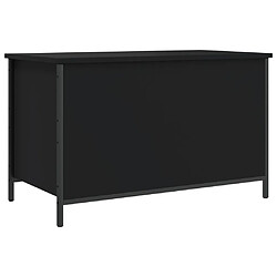 Maison Chic Banc de rangement | Meuble de rangement d'Entrée | Coffres d'Intérieur noir 80x42,5x50 cm bois d'ingénierie -MN45783