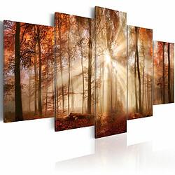 Paris Prix Tableau Imprimé Forest Fog 100 x 200 cm 