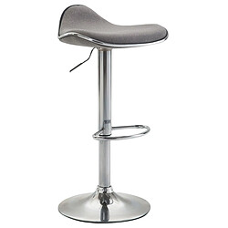 Non Tabouret de bar Shanghai tissu chrome