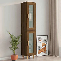 Avis Maison Chic Armoire murale suspendue,Meuble de Rangement pour salon,cuisine Chêne marron 34,5x34x90 cm -MN28063