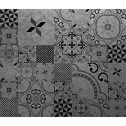 Cpm Crédence adhésive en alu imitation Métal - L. 70 x l. 60 cm - Noir